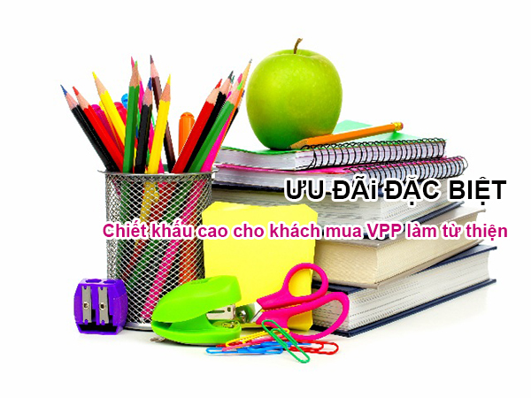 mua VPP làm từ thiện với chiết khấu cao